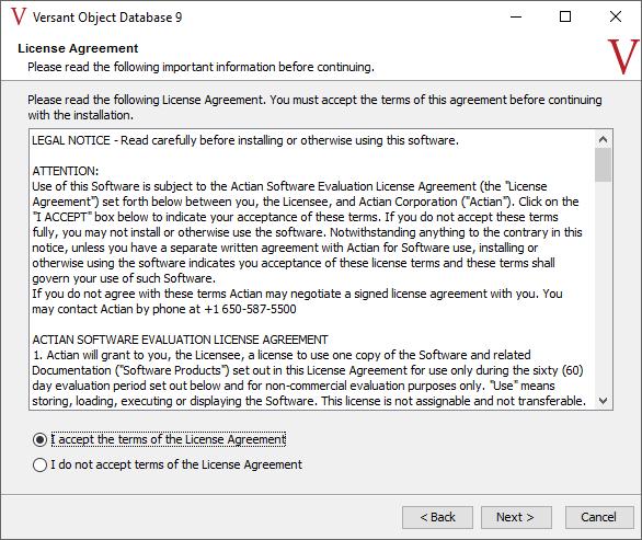 3. On the License Agreement screen, select I accept the terms of the License Agreement and click Next. 4.