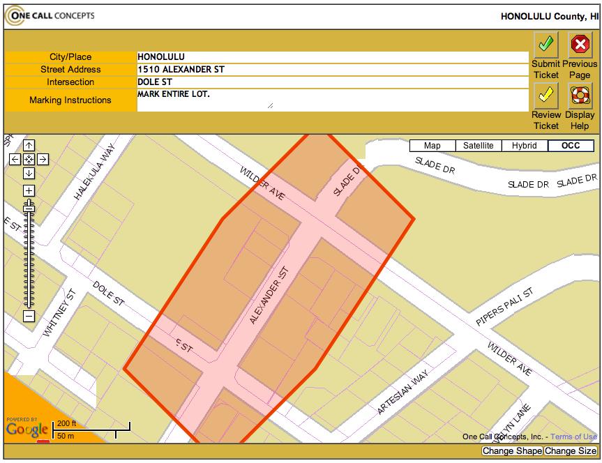 SUBMIT A LOCATE REQUEST 20 Submitting Your Locate Request - Continued Remember it is very important that the entire excavation area be included within the red box.
