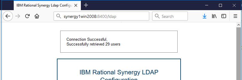 Click on Test Connection to validate the LDAP configuration information. Once test is passed, it will show a message Connection Successful, successfully retrieved <N> users. Click on Submit.