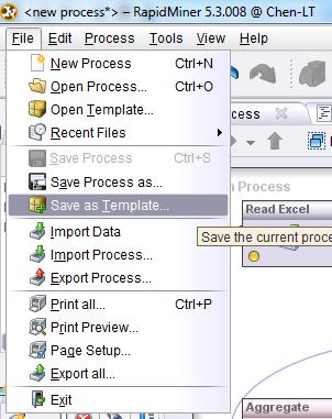 6. We can create a new template by going to File Save as Template (Fig.