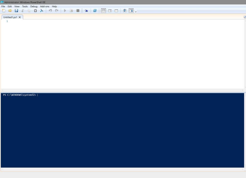 Startup Today we ll be working with the Powershell ISE : Start