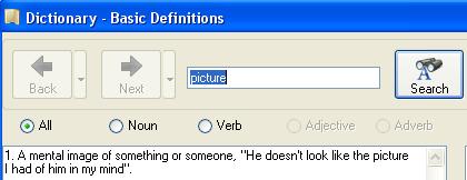 Select a word in your document and then picture