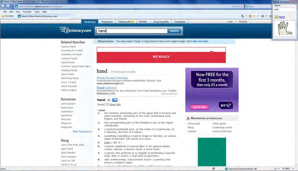 Read&Write 10 Using the Dictionaries You see the Dictionary.com website displayed in a new browser window (Figure 6-4).
