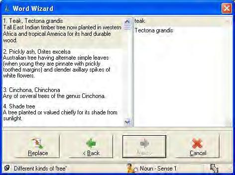 7. USING THE WORD WIZARD In this section you ll learn how to use the Word Wizard.
