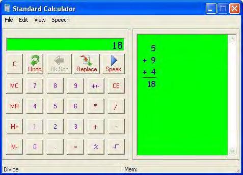 Using the Read&Write 10 GOLD Calculators Read&Write 10 Input Display Audit Trail Figure 10-1 Standard Calculator window 5.