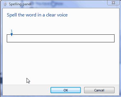 7. Speak the following into the microphone: Correct say the word that was recorded incorrectly.
