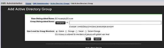 Field/Item Check All Clear All add delete Active Directory Servers Description Checks all boxes under Group Name. Clears all checked boxes under Group Name. Click to add a group.
