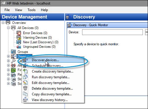 Using HP Web Jetadmin to configure multiple devices HP s Web Jetadmin fleet management tool can be used to set the two remediation settings simultaneously across multiple devices.