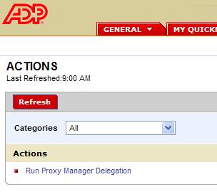 NOTE: As a manager-delegate you do not have access to the requesting managers personal My Information tab.