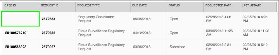 Regulatory Coordinator Requests With the March 2018 release, Request Manager will include a new type of Information Request Regulatory Coordinator Requests.