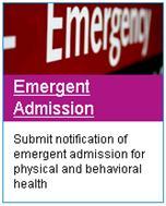Emergent Admission Request Page 8 of 24 Navigate to the Emergent Admission page 1. Select Precertification from the left hand navigation 2. Click Request 3.