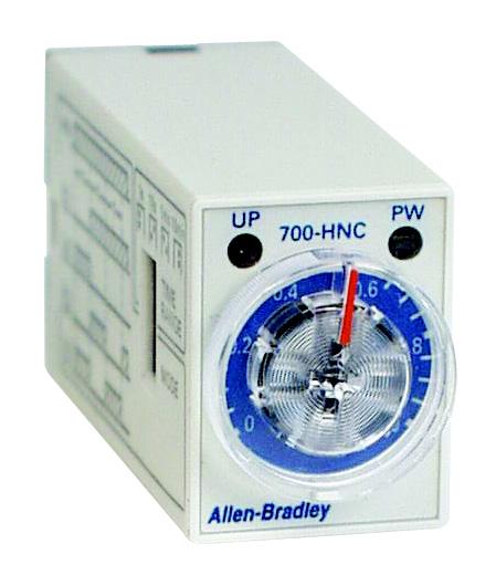 General Purpose Electronic Timers and Counters 700-HNC Miniature Timing Relay Miniature timer, perfect for converting 700-HC "Ice Cube" relays into timing relays 4 operating modes 4PDT contact output