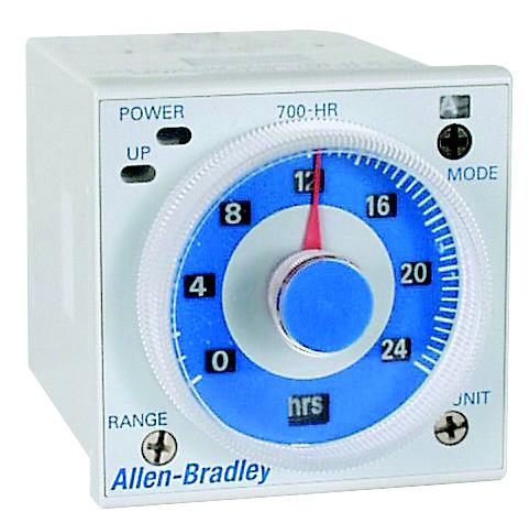 General Purpose Electronic Timers and Counters 700-HR Dial Timing Relays Socket- or panel-mounted 5 A contact ratings or transistor outputs Single- or Multi-Function Timing range from 0.