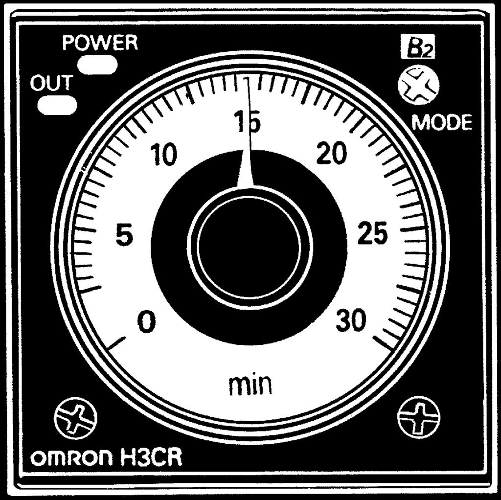 (800-HRS, -HRP, and -HRT4) Scale range display windows 700-HRC -HRM On-Delay Timer Time Range selector (select one from 1.2, 3, 12, and 30 at full scale.