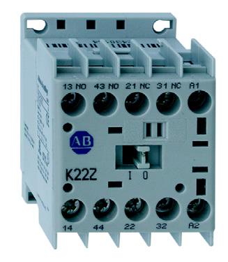 IEC Industrial Relays 700-K Miniature Control Relays IEC compact industrial relay IP2X Finger Protection Bifurcated contacts for low-level signals Optional integrated coil protection diode 4-Pole AC