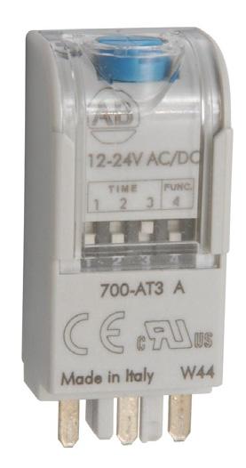 General Purpose Relays Accessories - 700-HF Relays Photo Description Pkg. Qty. Cat. No. Diode with LED Surge Suppressor Voltage Range: 6 24V DC used with sockets that accept plug-in accessory modules.