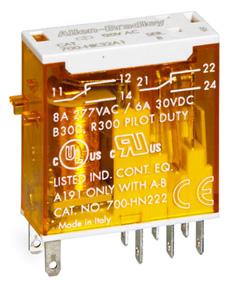with gold plated contacts Maximum duty version available Photo Description Contact Rating Wiring Diagrams U.S./Canada International Coil Voltage Cat. No.