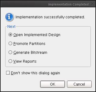 Step 5: Working on cpuengine as Team Member Figure 17: Specify Partitions Dialog Box If you skipped running implementation and opened the project_tm _cpuengine_completed design, or if the Implemented