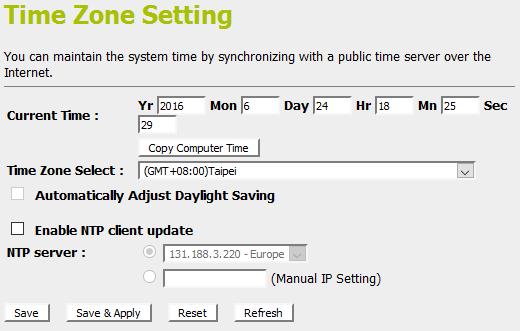 26 Time Zone Setting Certain systems may not have a date or time mechanism or may be using inaccurate time/day information.
