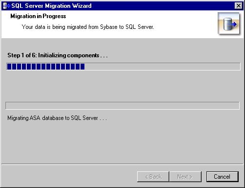 7.93UPDATE THE R AISER S EDGE 29 10. Click Migrate. While the database migrates, a processing screen appears. Once the migration is complete, the Completing the Migrate Database Wizard screen appears.