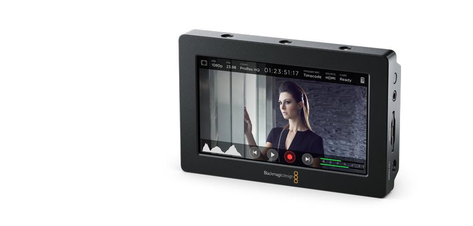 Product Technical Specifications Blackmagic Video Assist Blackmagic Video Assist adds professional monitoring and high quality recording to any camera.