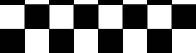 Example: Checker Board GLubyte checker[512]; GLubyte wb[2] = { 0x00, 0xff }; for( int i=0; i<64; i++