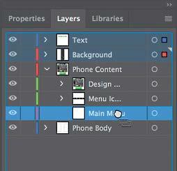 If a warning dialog box appears, click No (Windows) or Don t Save (macos). 7 In the RealEstateApp.ai file, choose Paste Remembers Layers from the Layers panel menu ( ).