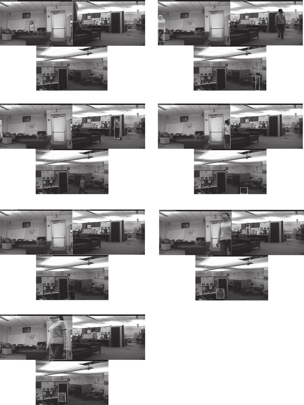 Dynamc Camera Assgnment and Handoff 349 (a) (b) (c) (d) (e) (f) Camera 1 Camera 2 (g) Camera 3 Fgure 12.2 (See color nsert followng page xxx.