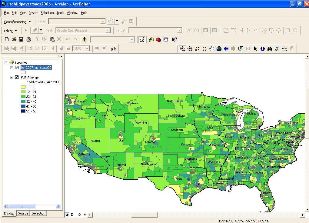 Creating and Saving a Map Template The default when opening ArcGIS is Data View.
