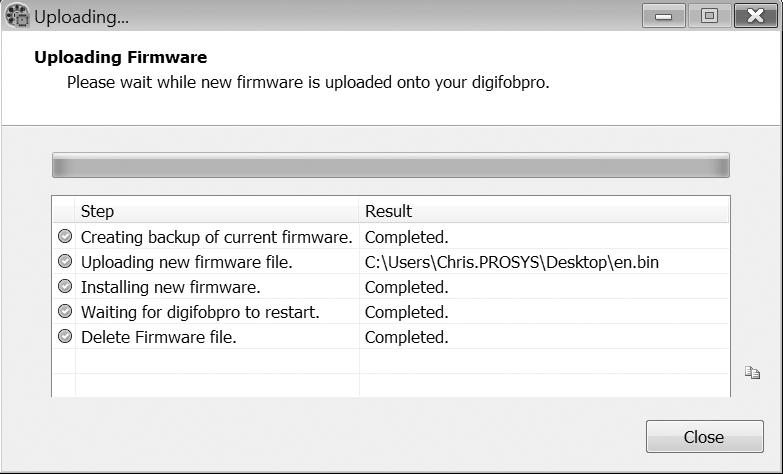 DigiConnect Windows Software Configure Device: This option allows you to configure all attributes of the Digifobpro (see Fig 6.). Under Device you can view the units; Version, Serial and Build Date.
