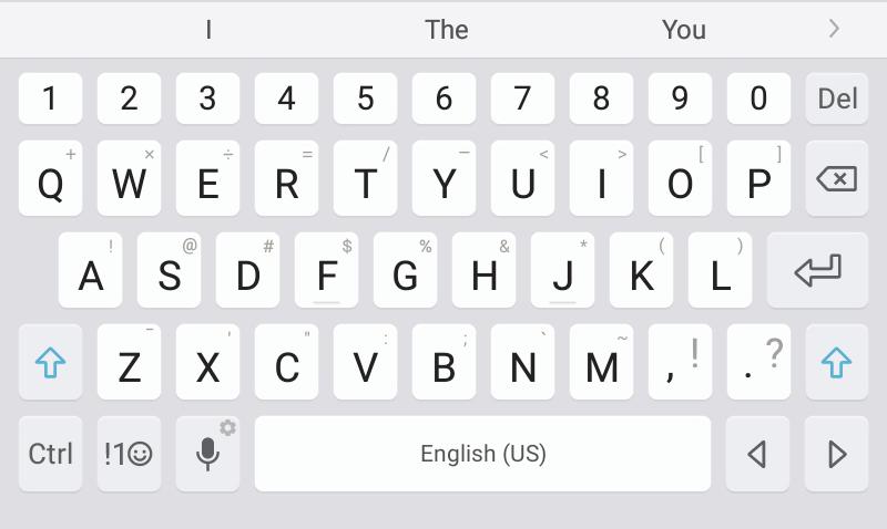Enter Text Text can be entered using an on-screen keyboard or your voice. Options Learn About Your Device Predictive text Tap a field to display the Samsung keyboard. Tap Symbol to insert symbols.