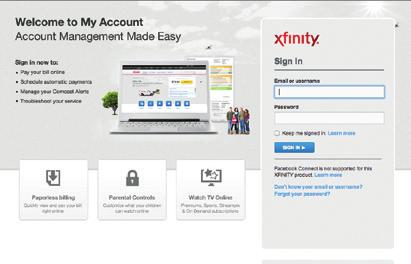 Call 1-800-XFINITY or visit comcast.com/support.