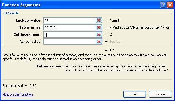 Excel 2007 Advanced - Page 36 The Function Arguments dialog box will be displayed: Click in the Lookup_value section of the dialog box and then click on cell A3.