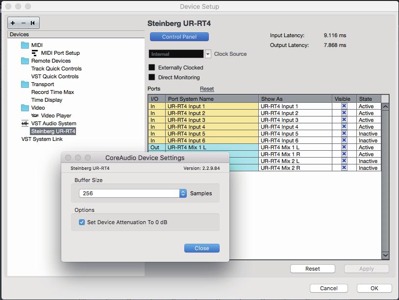 How to Select the Buffer Size (Mac) You can select the buffer size in the settings window for each application (DAW software, etc.). From the Cubase series menu, select [Studio] [Studio Setup].