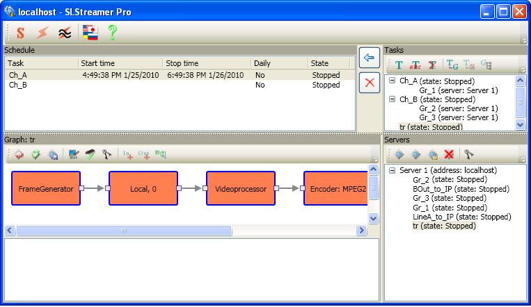 Main Window. Overview 3 The main window is used to create and configure graphs and tasks, monitor their state, create the task execution schedule.