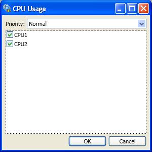 Additional Information and Settings. Using CPUs 2 The CPU Usage window is used to view and edit the priority and CPU usage for the execution of the selected graph.