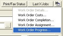 Using Work Order Progress Work order progress was introduced in Version 5.5, but has not been used by many organisations.