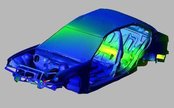 Example 2: Accurate NVH Model Exchange between FEA and Multi Body Simulation Flexible Body Generation MD NASTRAN MD ADAMS Full vehicle model