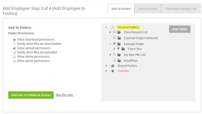 Create Employees 01 From your Dashboard, select People, then Manage Users. Next, select Create Employee. 04 You ll see a list of the folders in your account.