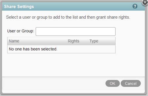 Figure 12-2 Setting Up System-Level Sharing Rights 1.