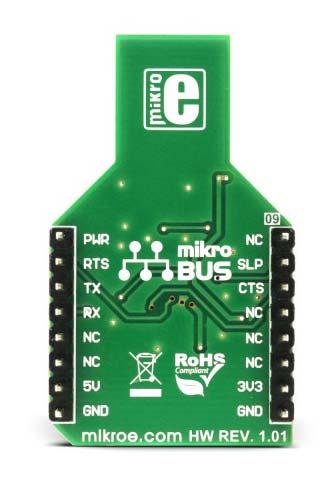 FT232RL is a very popular USB to UART interface IC, used on many MikroElektronika devices, both for its reliability and simplicity.
