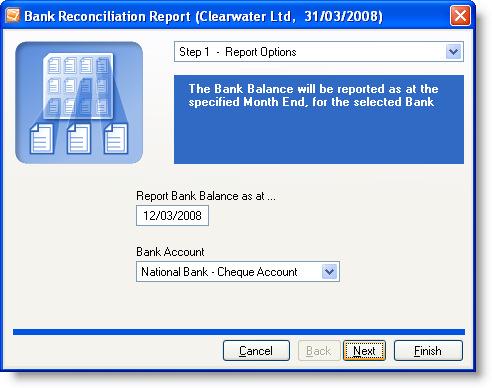 C H A P T E R 4 Reporting: monitoring your business Running Bank Reconciliation reports Running Bank Reconciliation reports The Bank Reconciliation report prints a list of all the unreconciled
