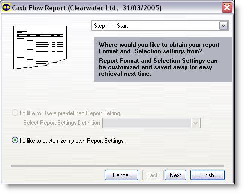 Reporting: monitoring your business Running the Cash Flow report 4 C H A P T E R Running the Cash Flow report The Cash Flow report enables you to gather a range of information about the cash flow in