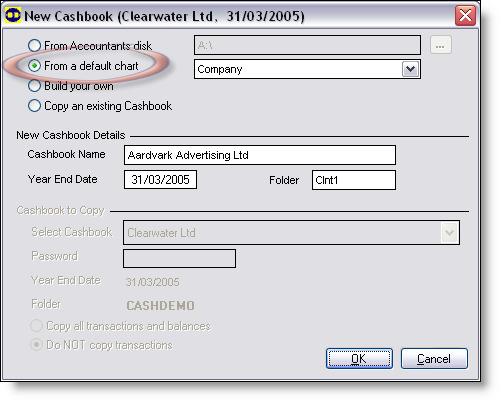 Your first day Creating a cashbook file with a predefined file 1 C H A P T E R Creating a cashbook file with a predefined file MYOB Cashbook includes a number of starter chart of accounts to assist