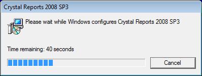 5.3 Crystal Reports can take several minutes. Do not interrupt the process.