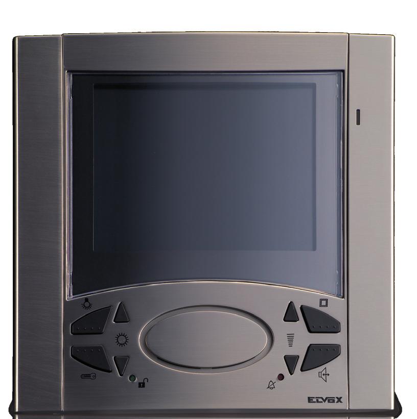 6600 SERIES Open voice door entry monitor for flush mounting, surface wall mounting and desktop mounting with 4" and 3.