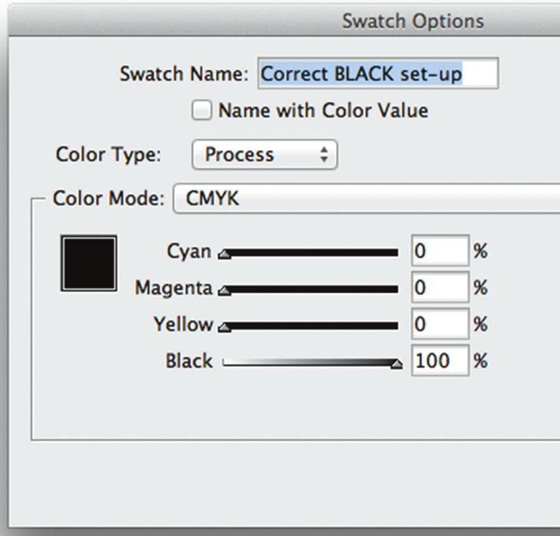 How to check your color set-up For all camera-ready ad files, color should be set up as Process CMYK.