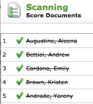 21 Scoring Documents View and modify all the documents scanned before they are imported into the database and scored.