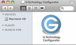 Using RAID Modes The Configurator Utility The G-Technology Configurator is used to change the RAID level of your G-RAID mini. You can use either USB 3.0 or FireWire 800 with Configurator.