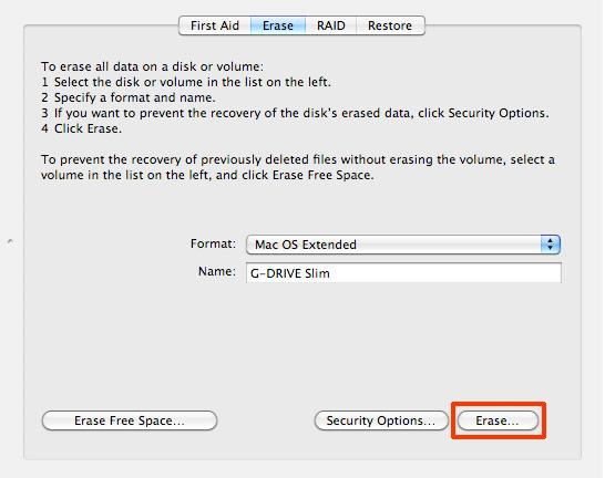 First, open the Disk Utility program. This application is located on your hard drive under Applications/Utilities/Disk Utility.